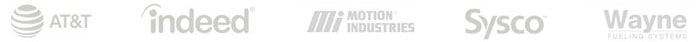 AT&T, Indeed, Motion Industries, Sysco, Wayne Fueling Systems